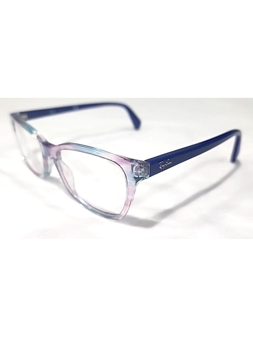 Ray Ban RB1591 3807 Girls Kids Clear Blue Pink Eyeglasses 48-16 130 VGG